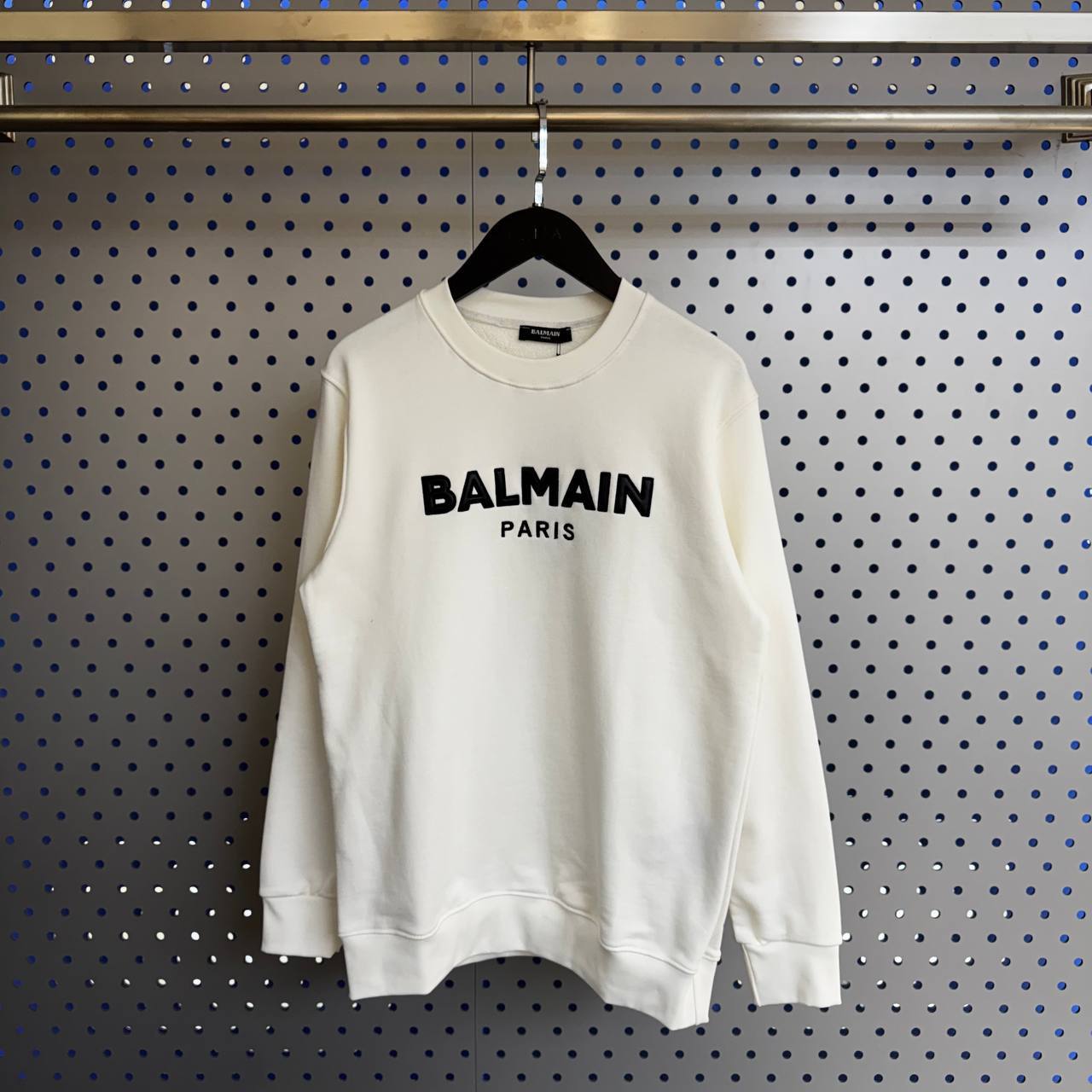 BALMAIN Paris Signature Sweatshirt - White