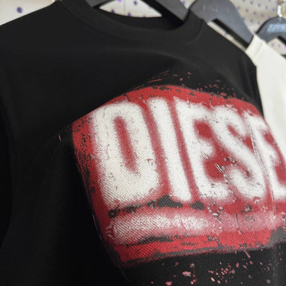 DIESEL Bold Logo Sweatshirt - Black/Red