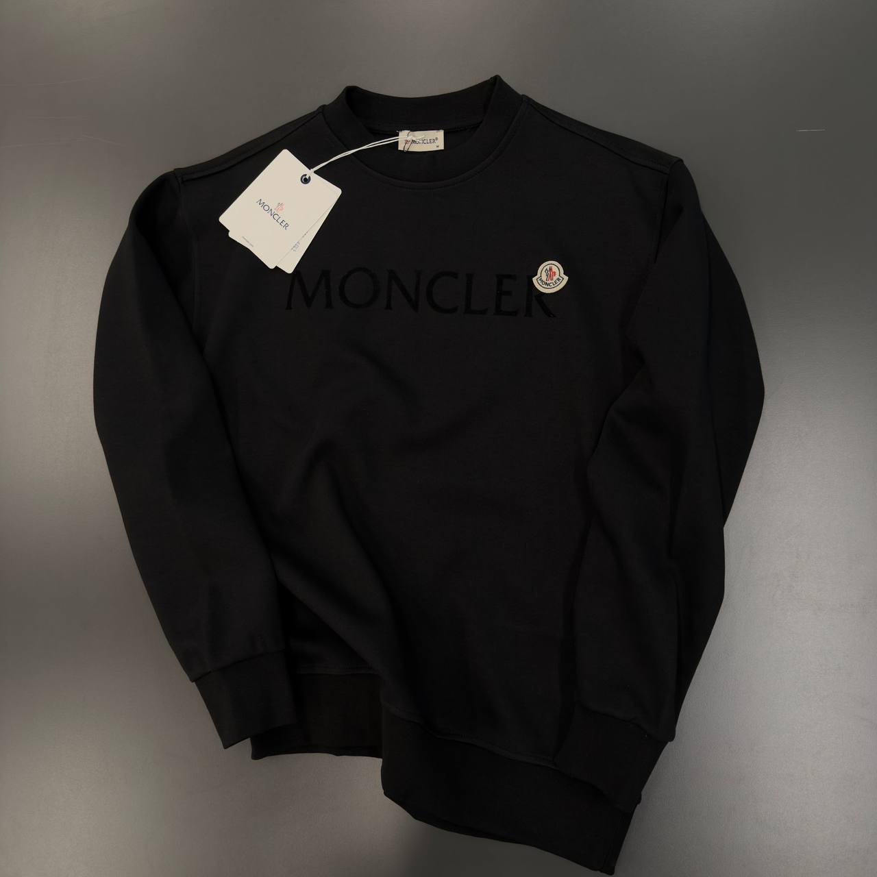 MONCLER Classic Logo Sweatshirt - Black