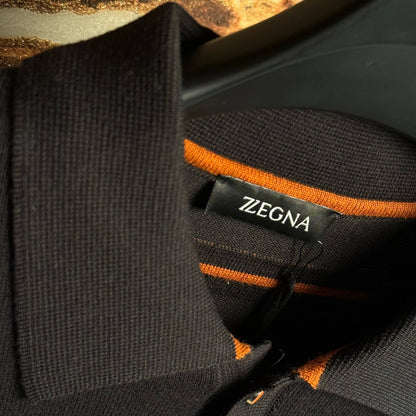 ZEGNA POLO KNITTED SWEATER