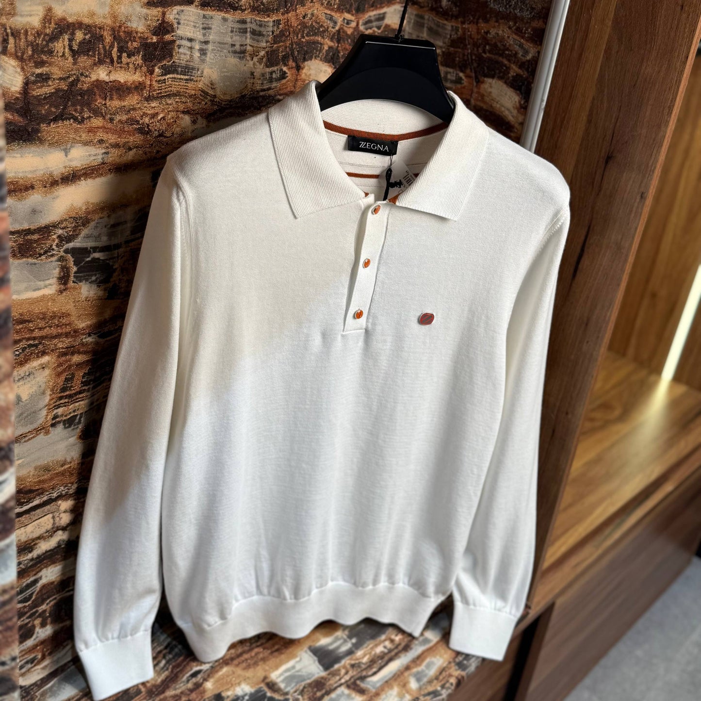 ZEGNA POLO KNITTED SWEATER