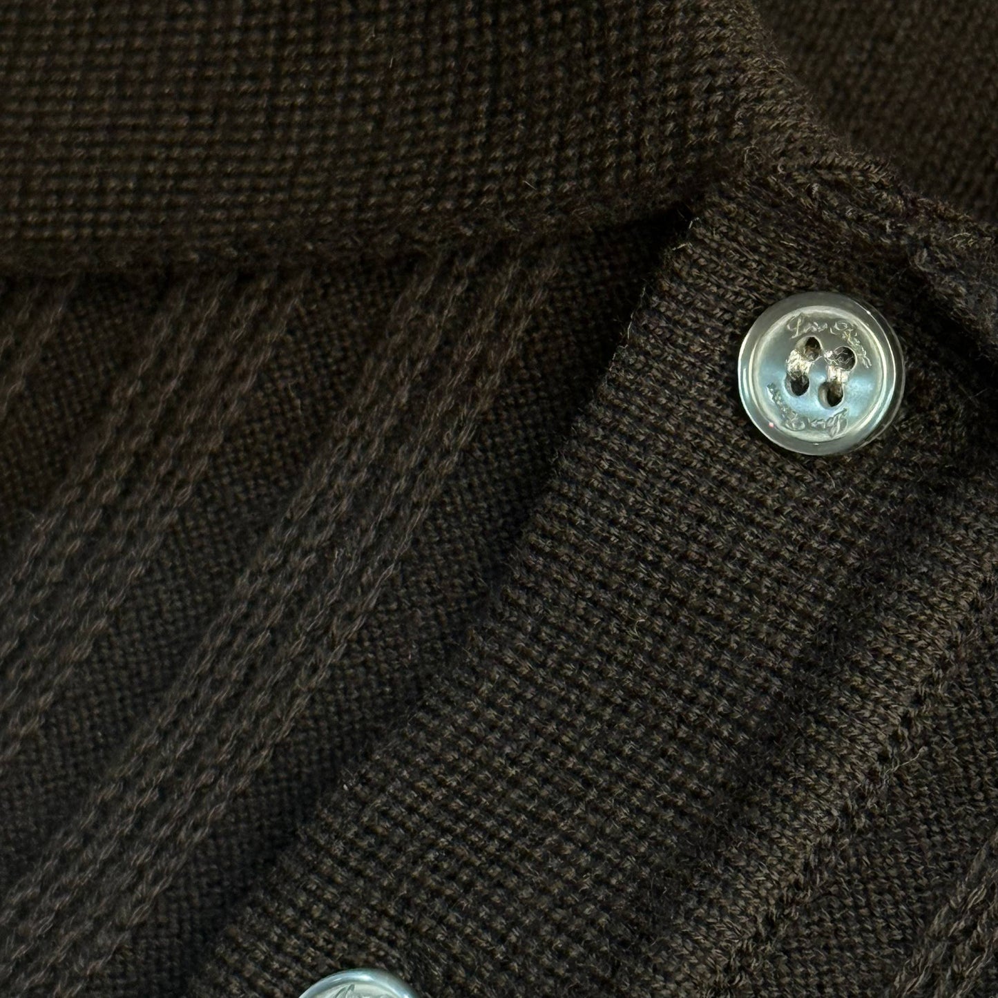 LORO PIANA KNITTED POLO SWEATSHIRT
