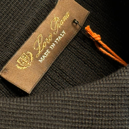 LORO PIANA KNITTED POLO SWEATSHIRT