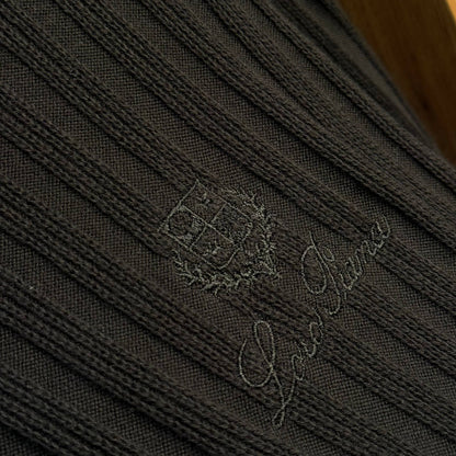 LORO PIANA KNITTED POLO SWEATSHIRT