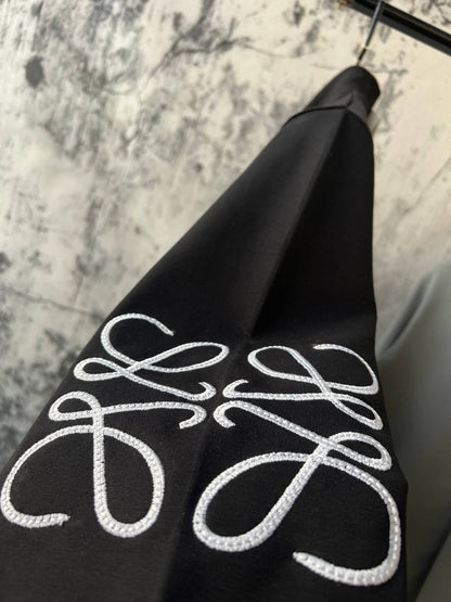 Loewe Anagram Embroidered Full-Zip Track Jacket – Black