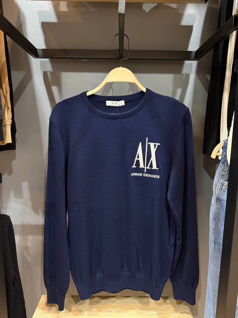 armani exchange knitted round