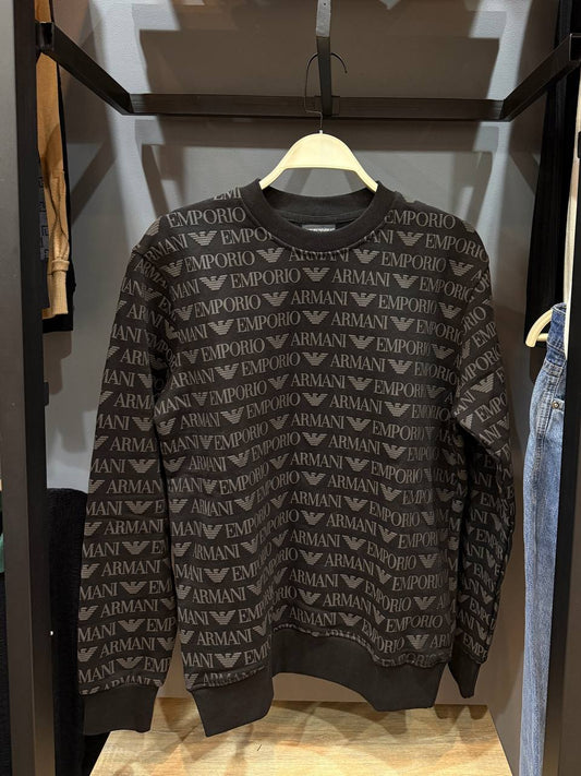 ea7 black sweatshirts
