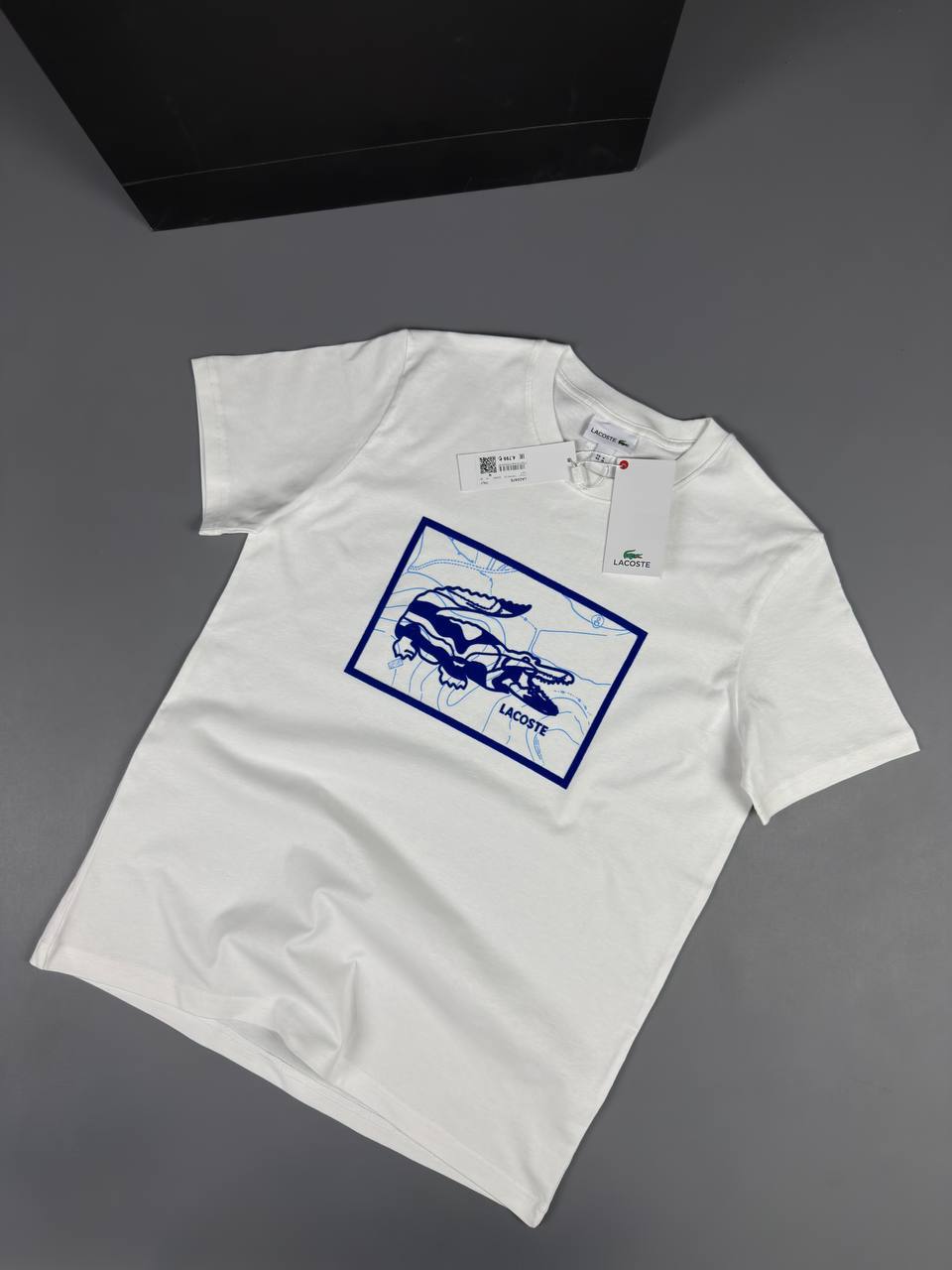 Lacoste Crocodile Graphic T-Shirt – White