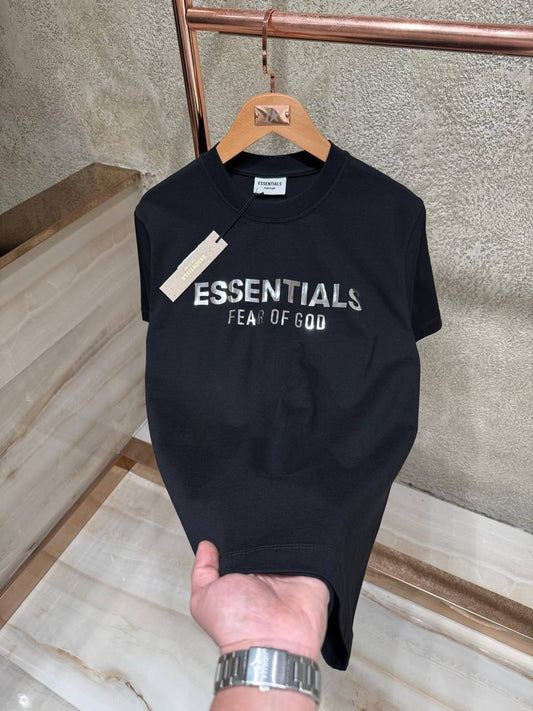 Fear of God Essentials Logo T-Shirt – Black