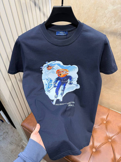 Polo Ralph Lauren Ski Bear Graphic T-Shirt – Navy