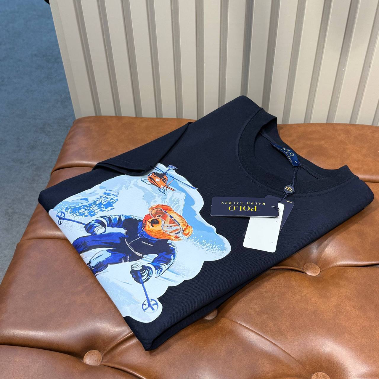 Polo Ralph Lauren Ski Bear Graphic T-Shirt – Navy