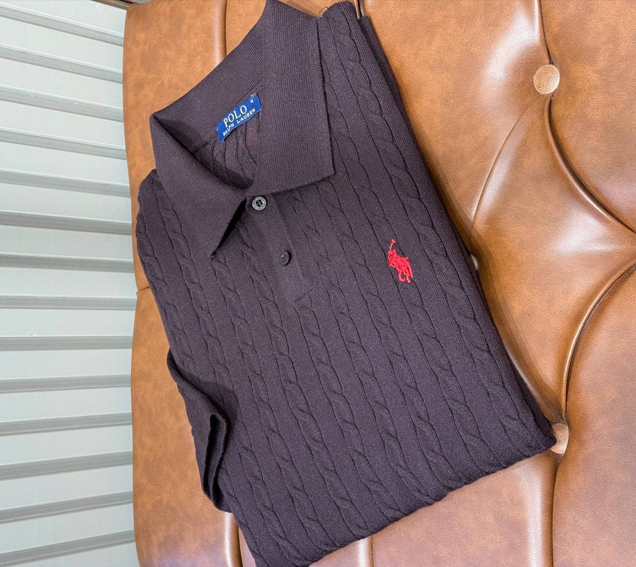 Polo Ralph Lauren Cable Knit Polo Shirt