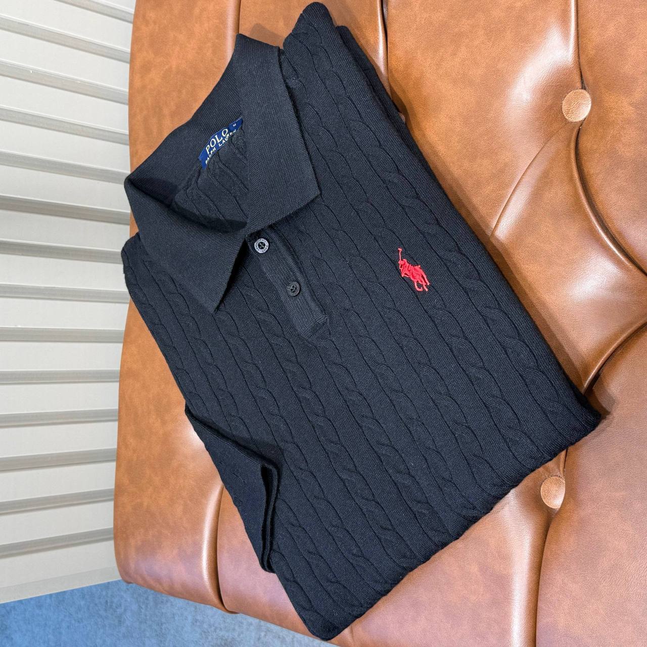 Polo Ralph Lauren Cable Knit Polo Shirt