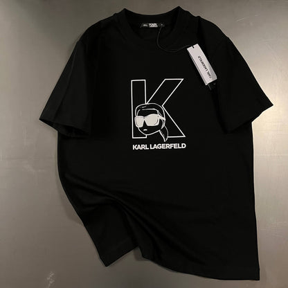 Karl Lagerfeld Icon Logo T-Shirt – White / Black