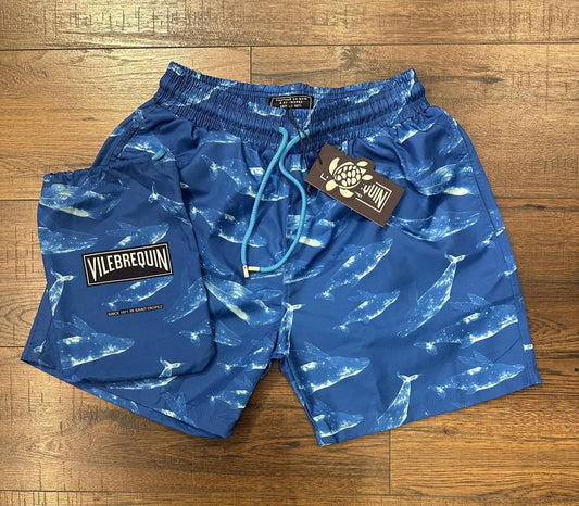Vilebrequin – Blue Whale Print Swim Shorts