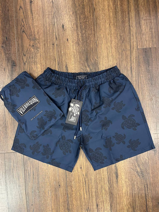 Vilebrequin – Navy Tonal Turtle Swim Shorts