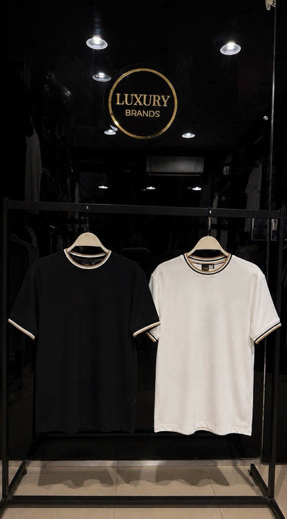 Boss Contrast Rib T-Shirt