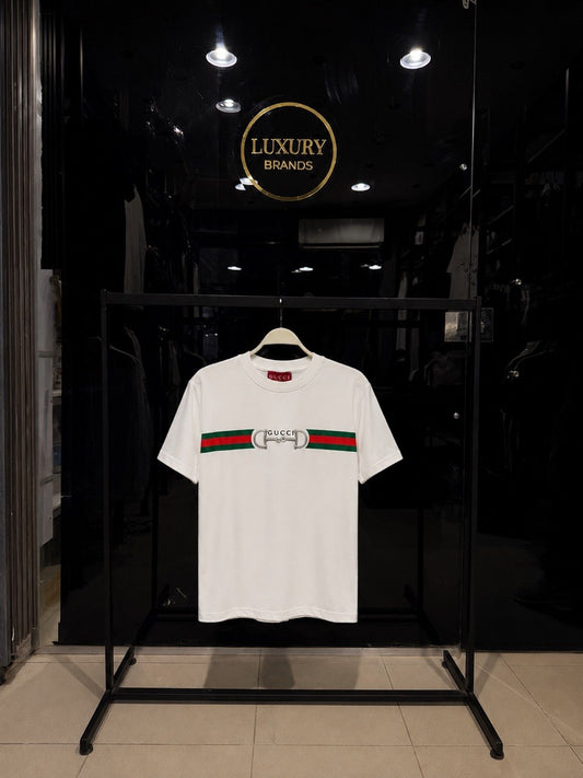 Gucci Horsebit Signature White T-Shirt