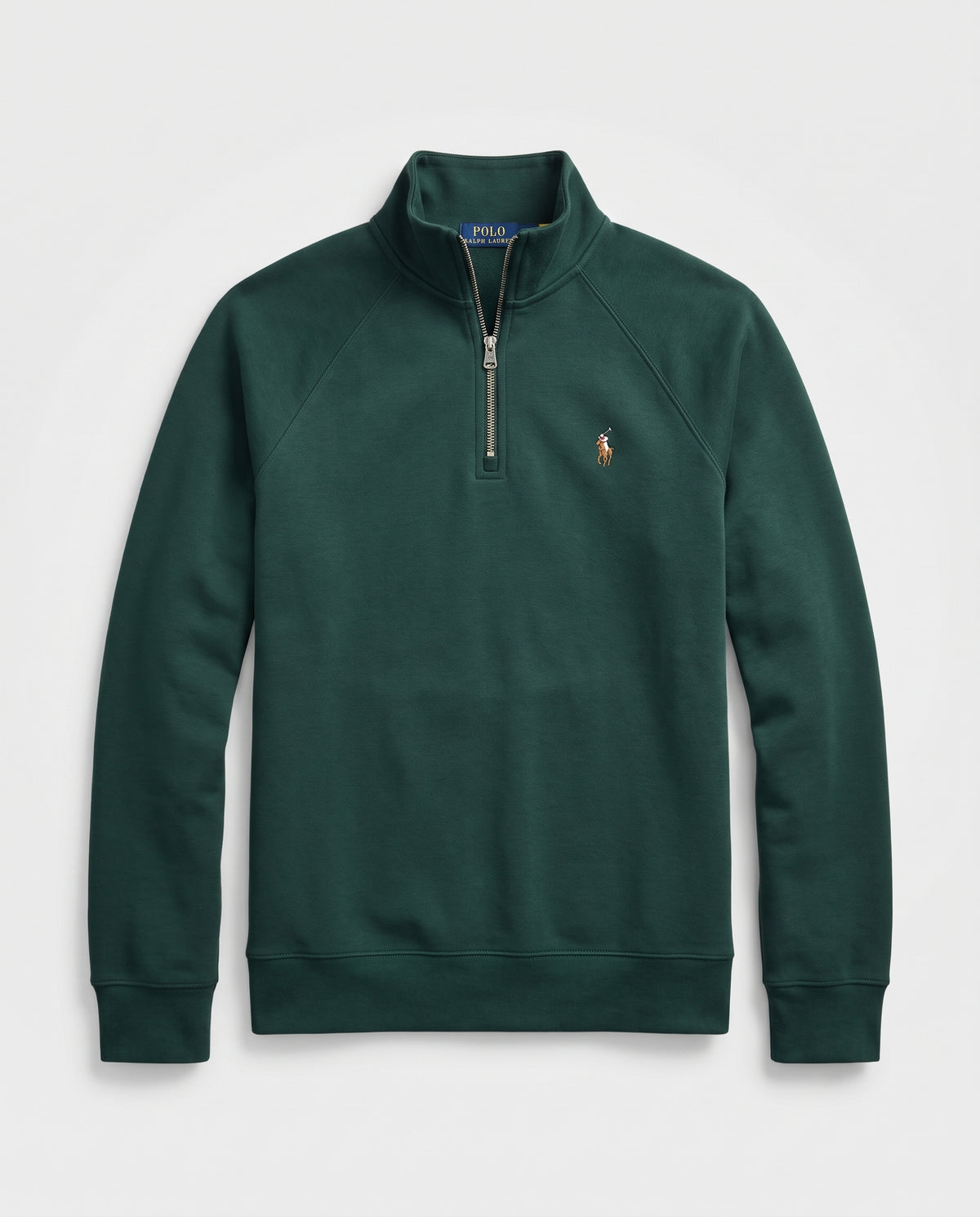 Polo Ralph Lauren Hunter Green Quarter-Zip Fleece Sweatshirt