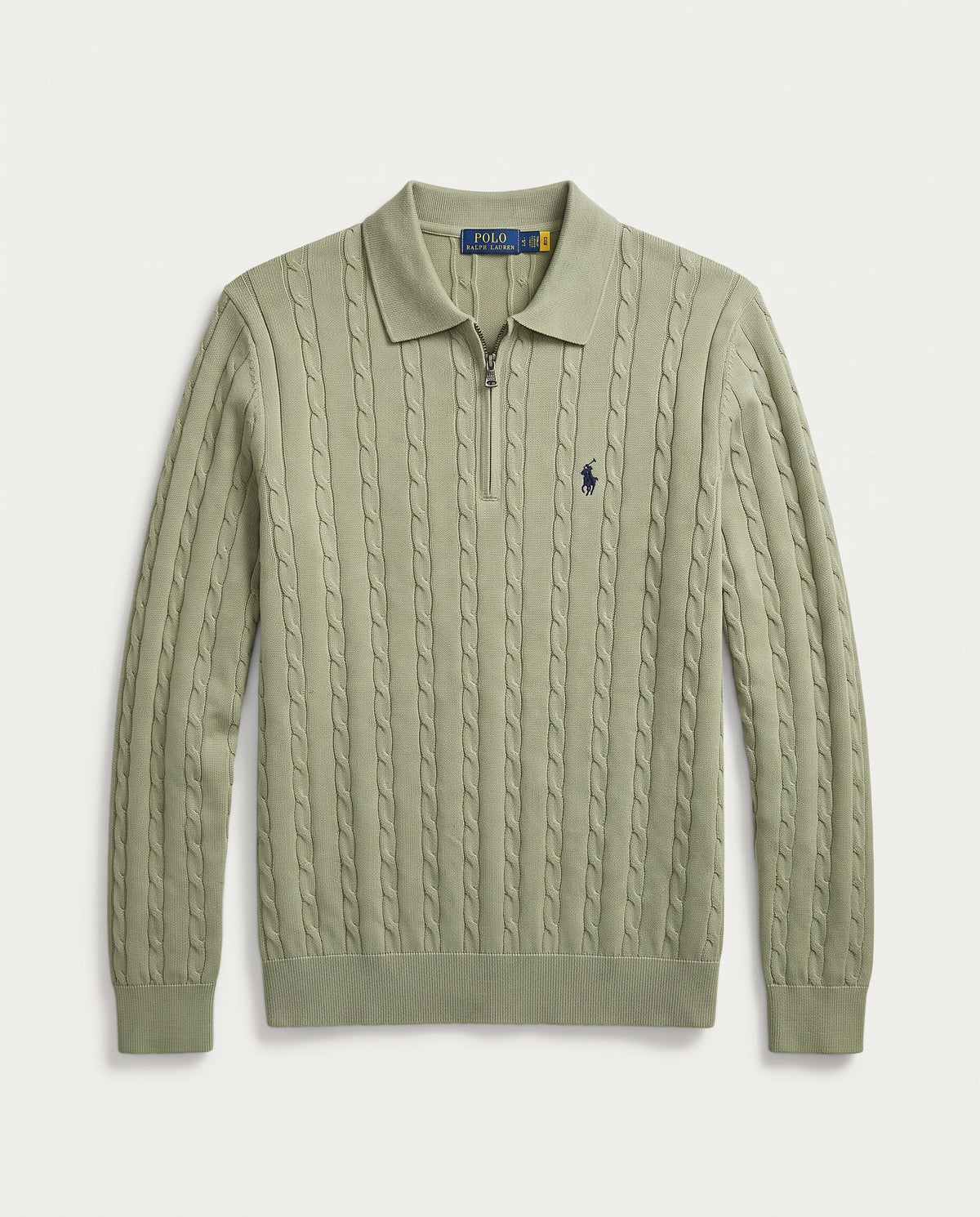 Polo Ralph Lauren Cable Knit Quarter-Zip Polo