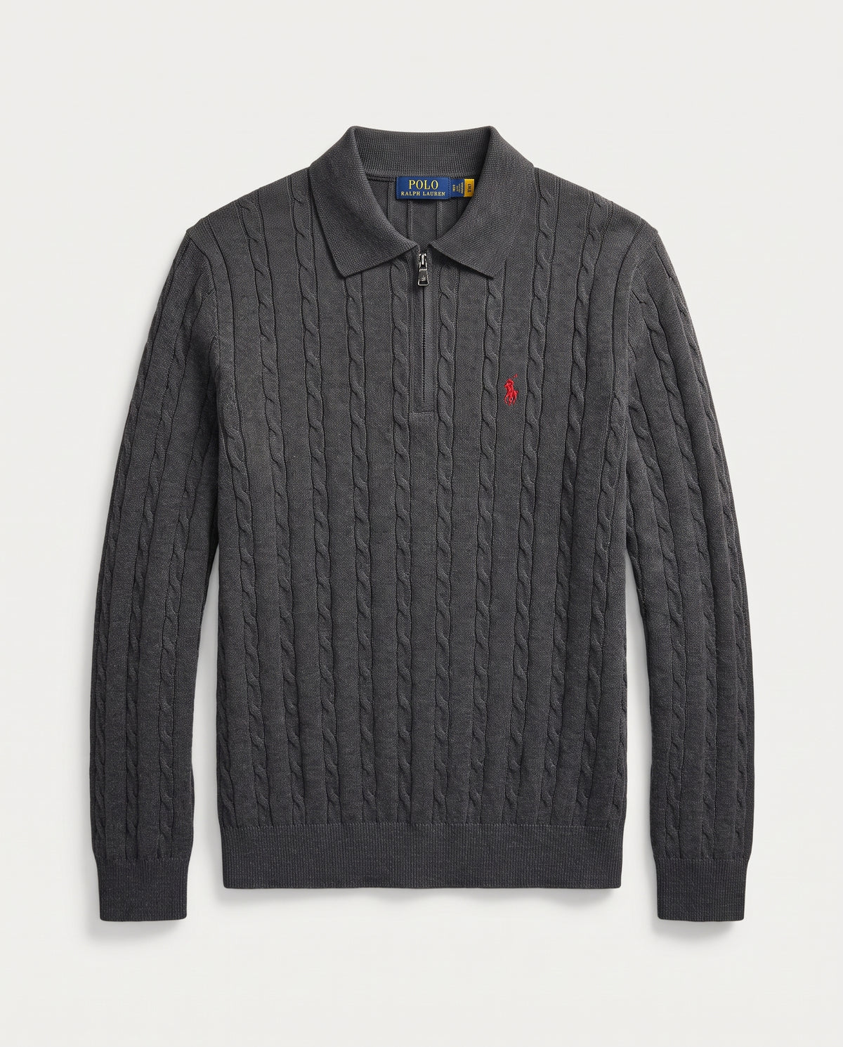 Polo Ralph Lauren Cable Knit Quarter-Zip Polo
